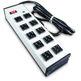 Legrand - Wiremold UL210BC Compact Plug-In Outlet Center® with Ten Outlets and Lighted Switch